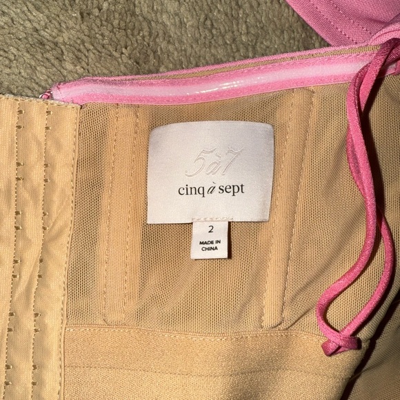 CINQ À SEPT Delaney Off The Shoulder Jersey Dress - Picture 9 of 9